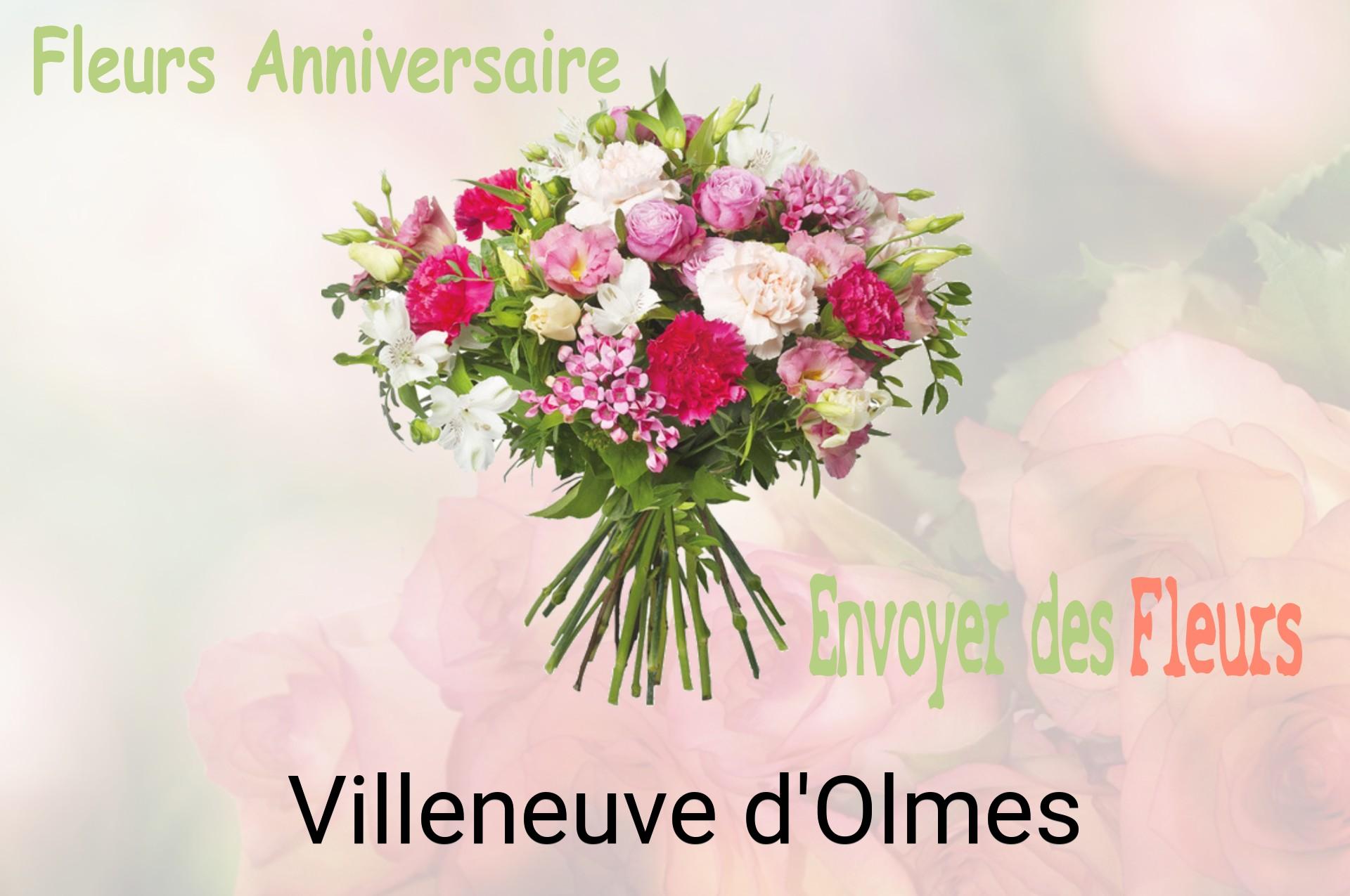 Bouquet de fleurs d’anniversaire livré à Villeneuve-d'Olmes